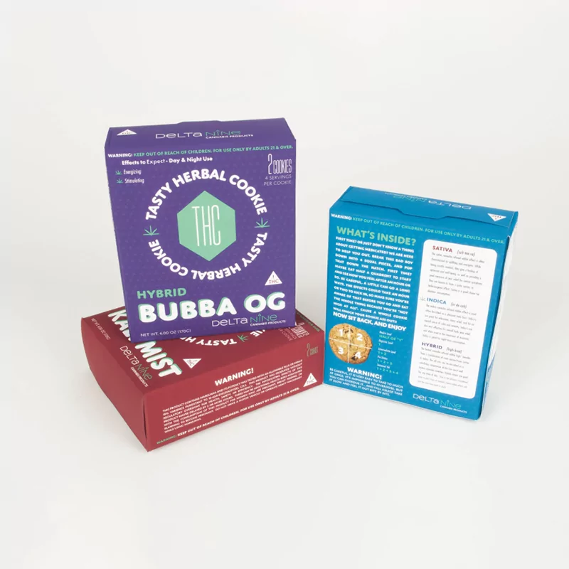 delta 9 packaging boxes