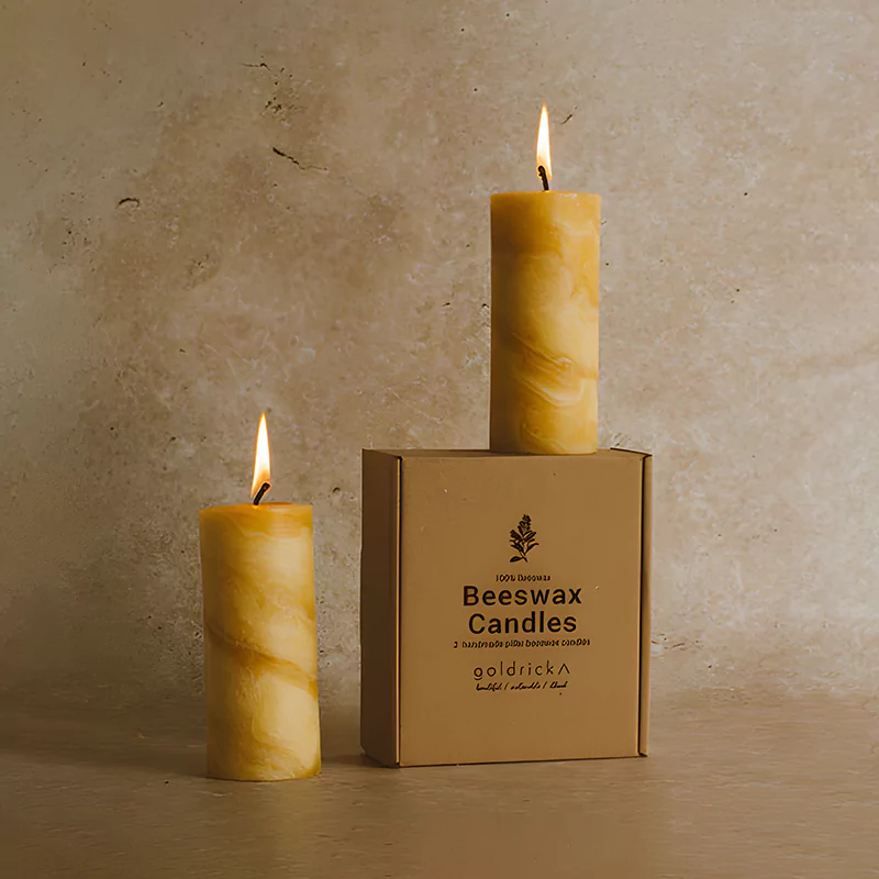 custom printed candle pillar box